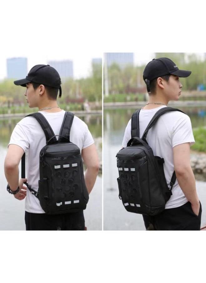 Thermal Soft Tactical Hunting Chest Sling Bag Sports Fitness Backpack Hiking Camping Walking Hunting