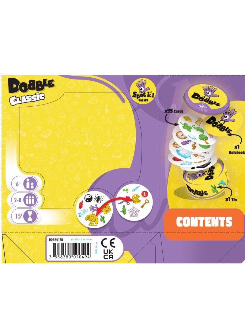 Asmodee Funskool Games- Dobble, Strategy Game,Family Card Game, 2-8 Player Game, for 6 Years and Above, Teen, Multicolor