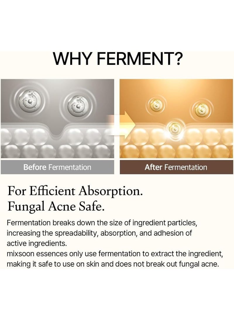 Mixsoon Natural fermented soybean for moisturization and skin nourishment Bean Essence Serum 1.69 fl oz / 50ml |
