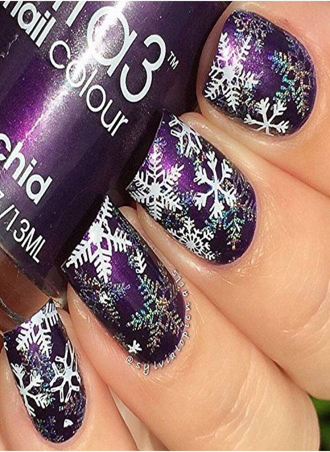 Christmas Nail Art Stamping Plates Bundle Set Winter Festival Holiday Manicure Have A Merry Christmas! Jingle All The Way