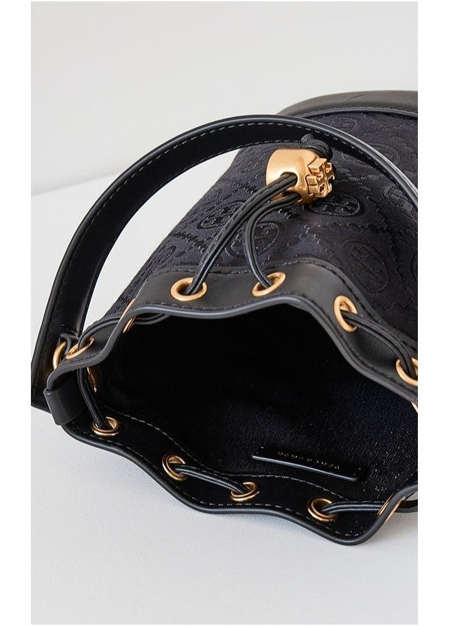 Tory Burch Mini T Monogram Jacquard Bucket Bag