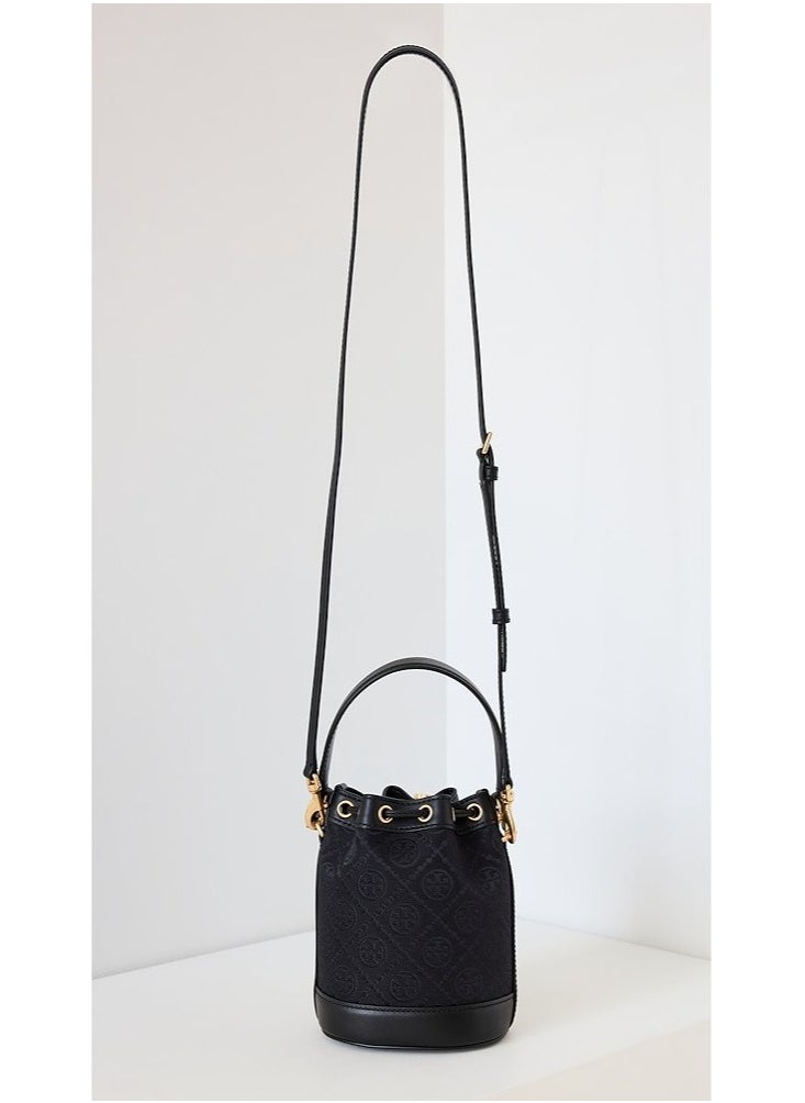 Tory Burch Mini T Monogram Jacquard Bucket Bag