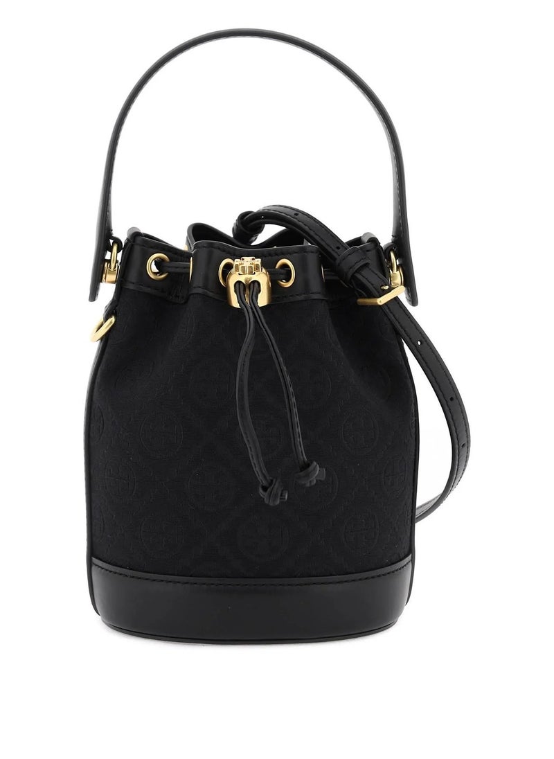 Tory Burch Mini T Monogram Jacquard Bucket Bag