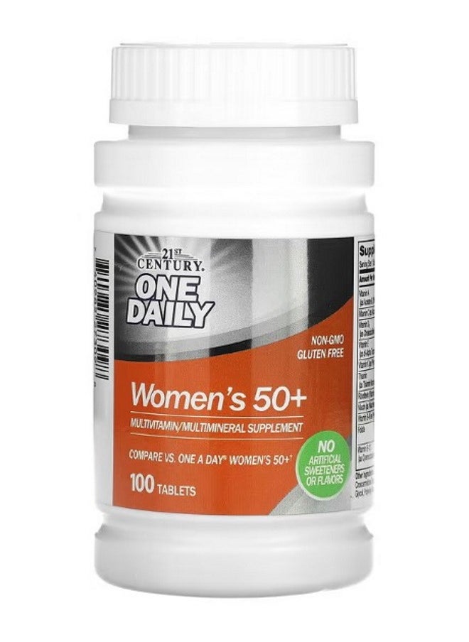 One Daily Womens 50 Multivitamin Multimineral 100 Tablets