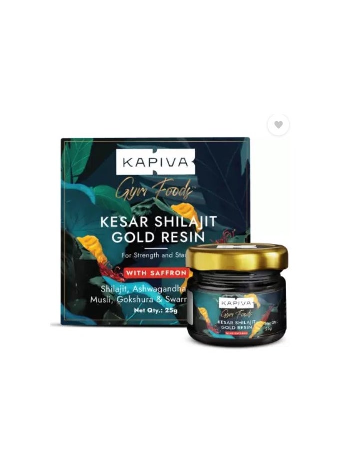 Kapiva Gym Foods Kesar Shilajit Gold Resin 25g - 500