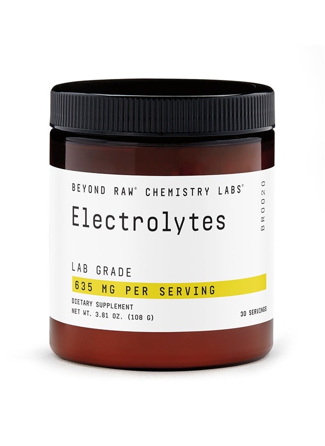 BEYOND RAW Chemistry Labs Electrolytes, 30 Servings, Electrolyte Replenisher