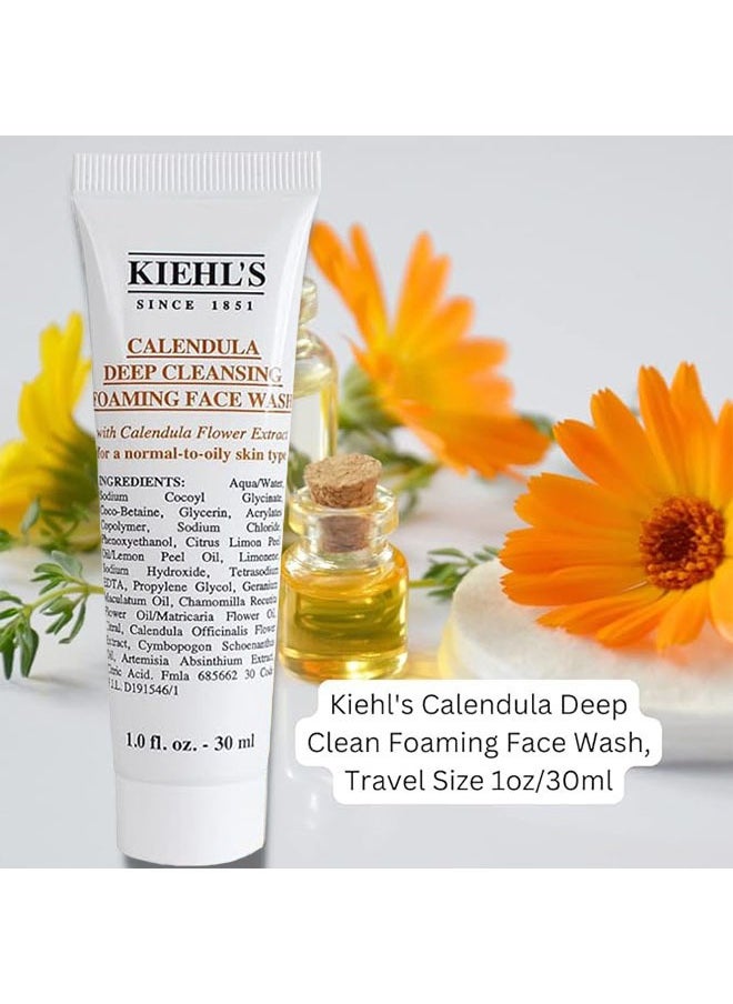 Calendula Deep Cleansing Foaming Face Wash 30ml, with Calendula Flower Extract for A Normal to Oily Skin Type