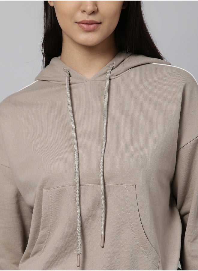 Women DARK BEIGE Sweatshirts