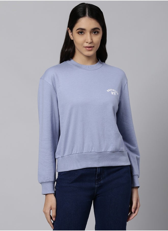 Women POWDER Blue Sweatshirts