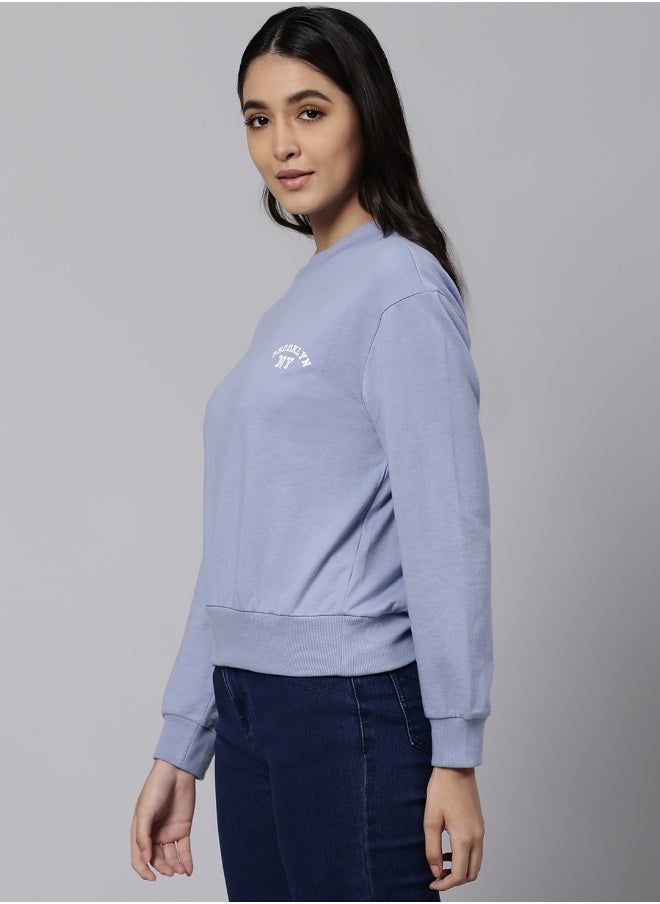 Women POWDER Blue Sweatshirts