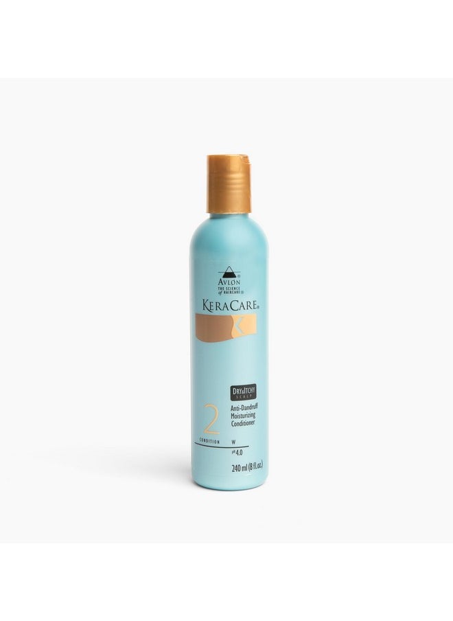 Dry & Itchy Moisturizing Conditioner 8 Oz - With Flax Seed Extract, Coconut Oil And Aloe Leaf Juice - Effective Against Dandruff, Seborrheic Dermatitis And Seborrhea
