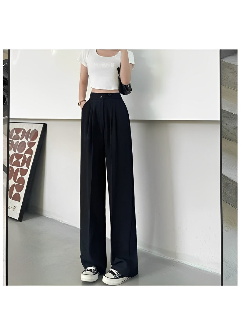 Women's Wide Leg Pants Yoga Pants with Pockets Stretch Loose Casual Lounge Sweatpants Light Weight Loose Comfy High Waist Pants