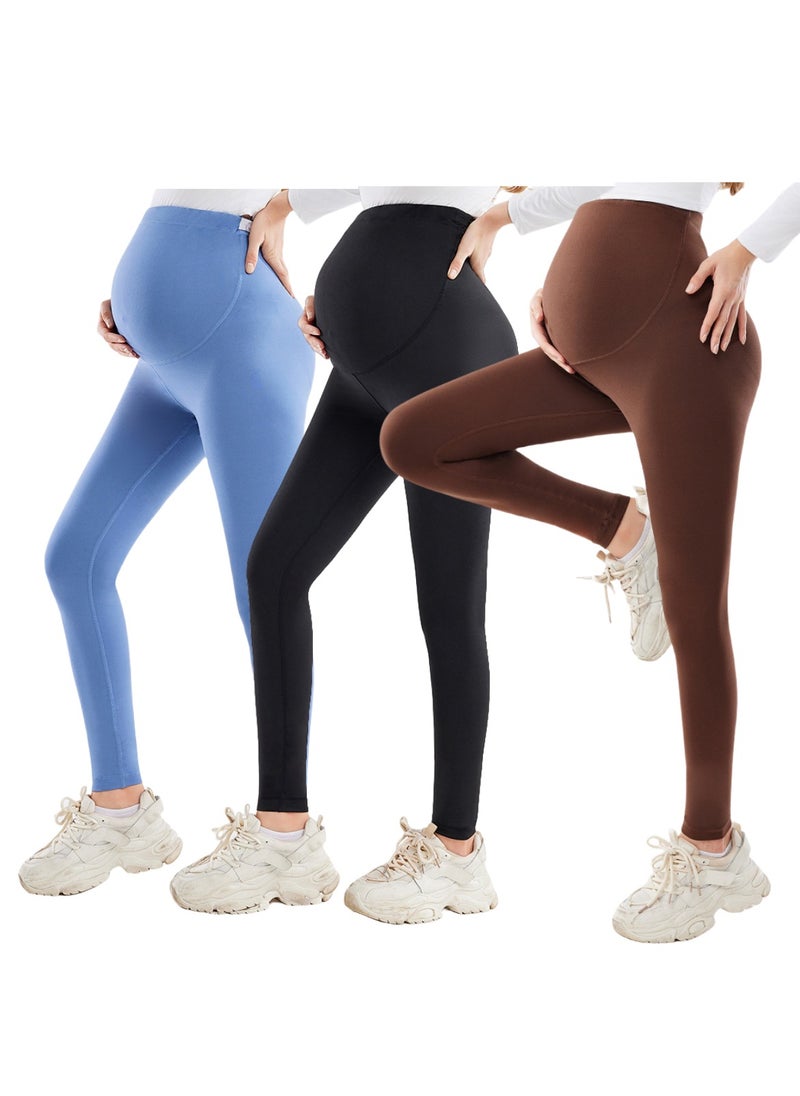 Pregnant Women Wear 3 Pieces Of Seamless Yoga Pants For Spring and Autumn