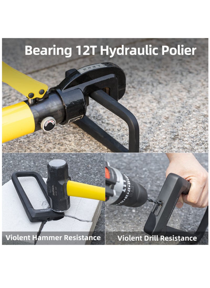 Bike U Lock, Heavy Duty Anti Theft Bike U Lock with Cable Silicone Cover, Max 22.5MM Bike U Lock+Keys+Mounting Bracket