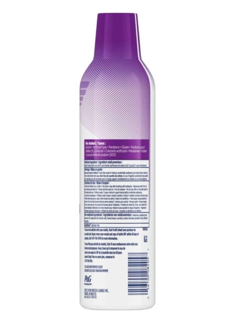 Enamel Restore Special Care Oral Mouthwash, Strengthens and Rebuilds Weakened Enamel, No Alcohol, Artificial Dyes, Parabens, Gluten, Sodium Lauryl Sulfate, 475 ml