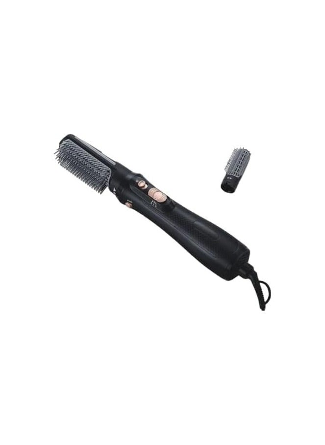 3-In-1 RE-2061-1 Professional Hot Air Hair Styler With Attachment 1000 Watts - Black.