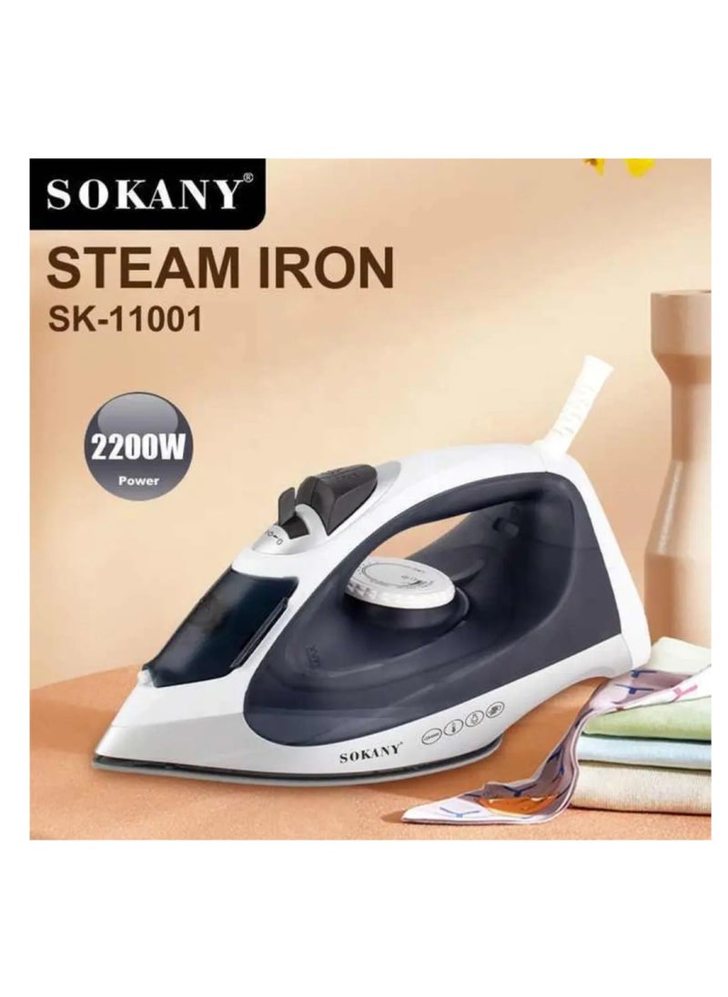 Sokany Steam Iron Sokany SK-11001 Ceramic Powerful Steam -2200 W