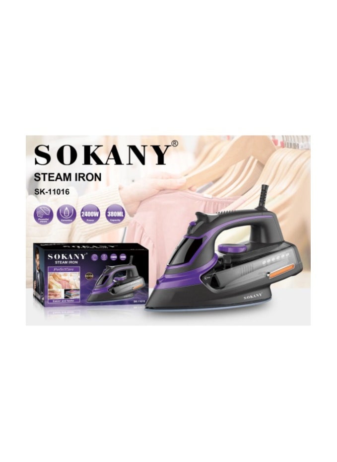 Sokany Steam Iron SK-11016 Ceramic Powerful Steam 2400W 380ml