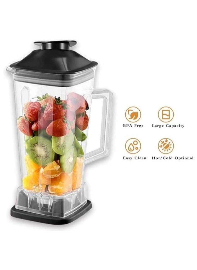 Blender Heavy Duty Commercial Electric Mixer Blender, 2L Jar 5500W Professional Grade 2 In 1 Blender,Heavy Duty Blender