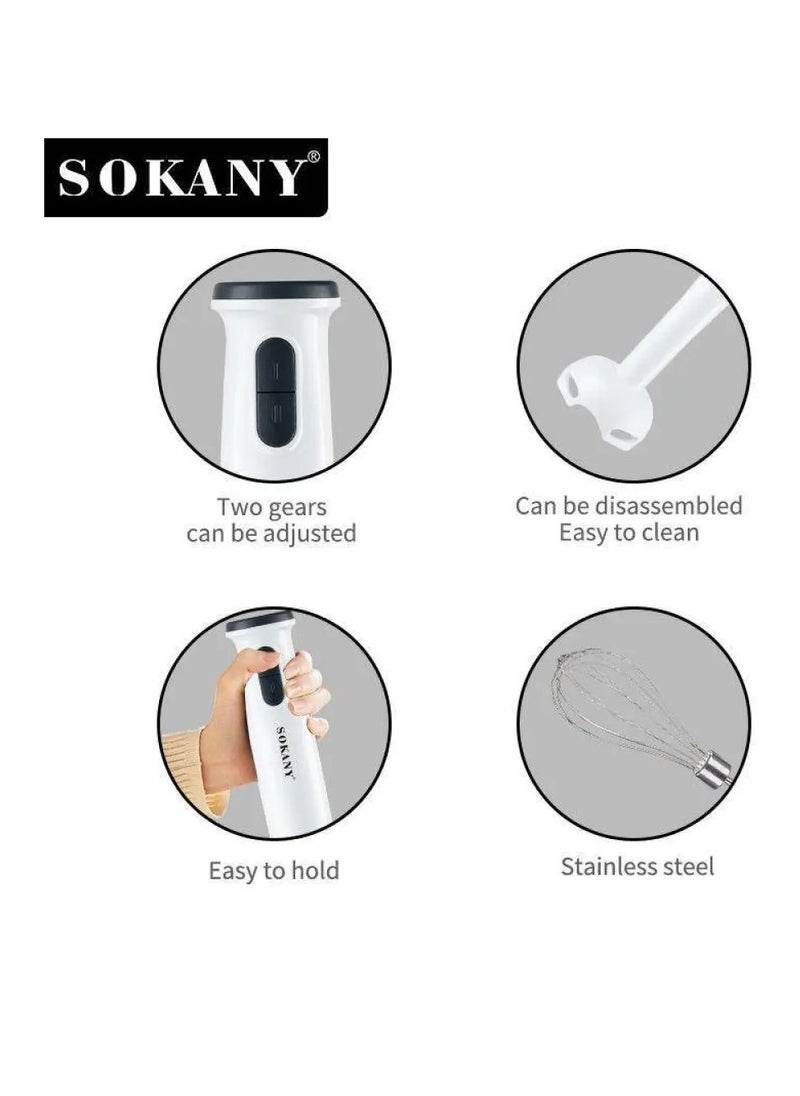 SOKANY SK-1718-4 hand blender electric kitchen appliance set baby food blender handheld egg mixer multifunctional food mixer