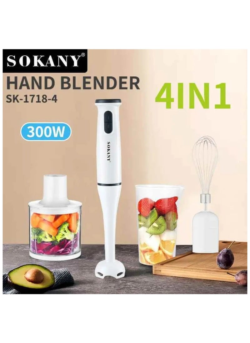 SOKANY SK-1718-4 hand blender electric kitchen appliance set baby food blender handheld egg mixer multifunctional food mixer