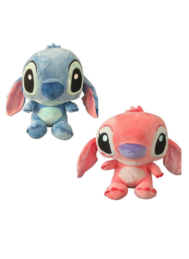 Stitch Angle Plush Doll Toys Lilo for Children Cartoon Pillow Kid Birthday Gift (20 cm)