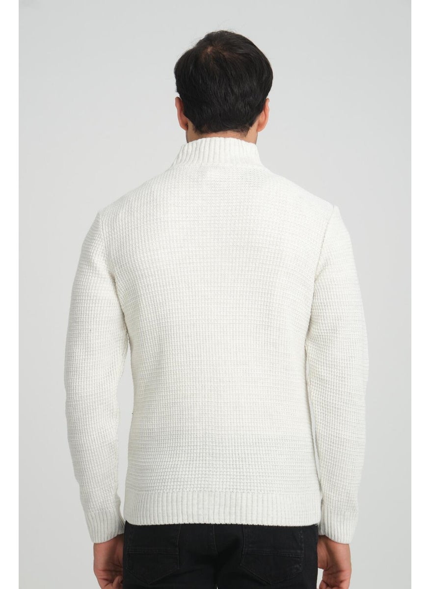 Alexandergardı Turtleneck Zippered Knitwear Cardigan (E22-5714)