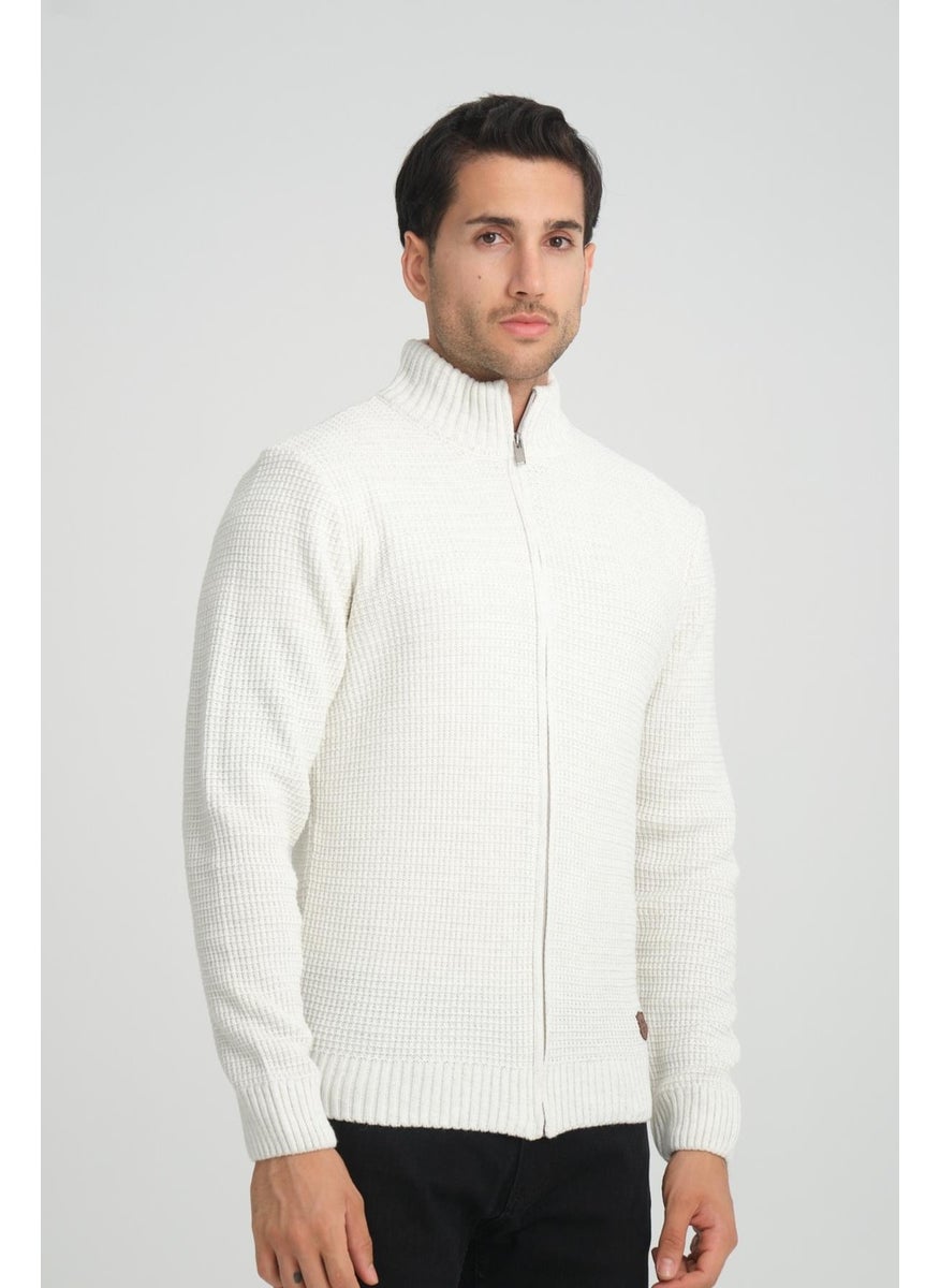 Alexandergardı Turtleneck Zippered Knitwear Cardigan (E22-5714)