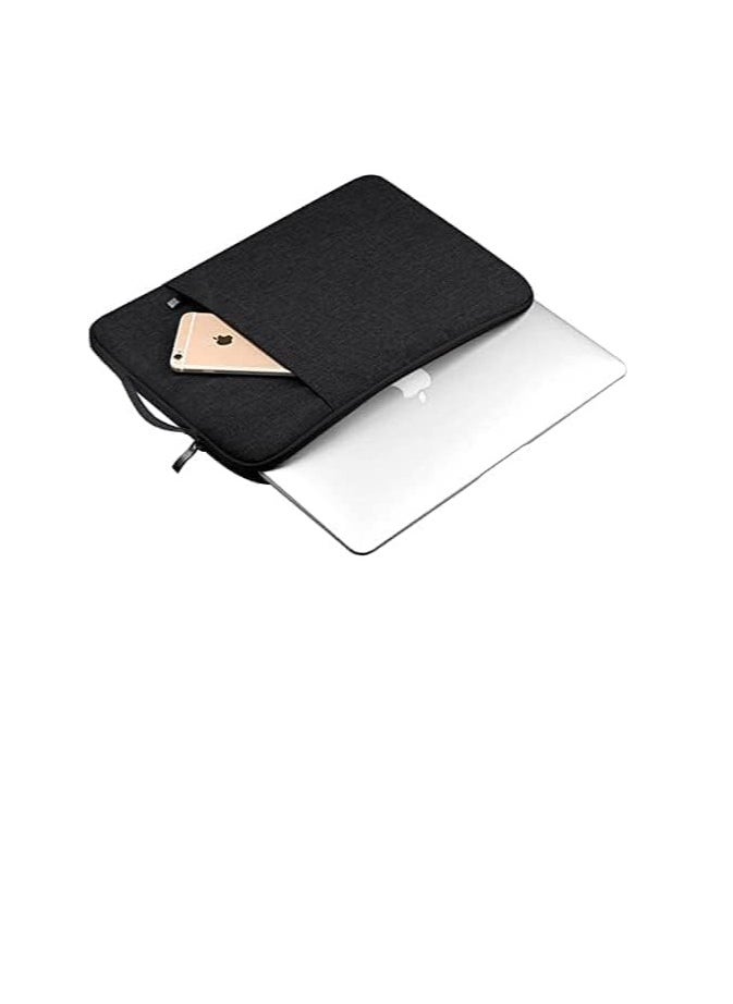 Laptop Sleeve Soft Zipper Pouch 14' Laptop Bag Replacement for Air Pro Ultrabook Laptop Black