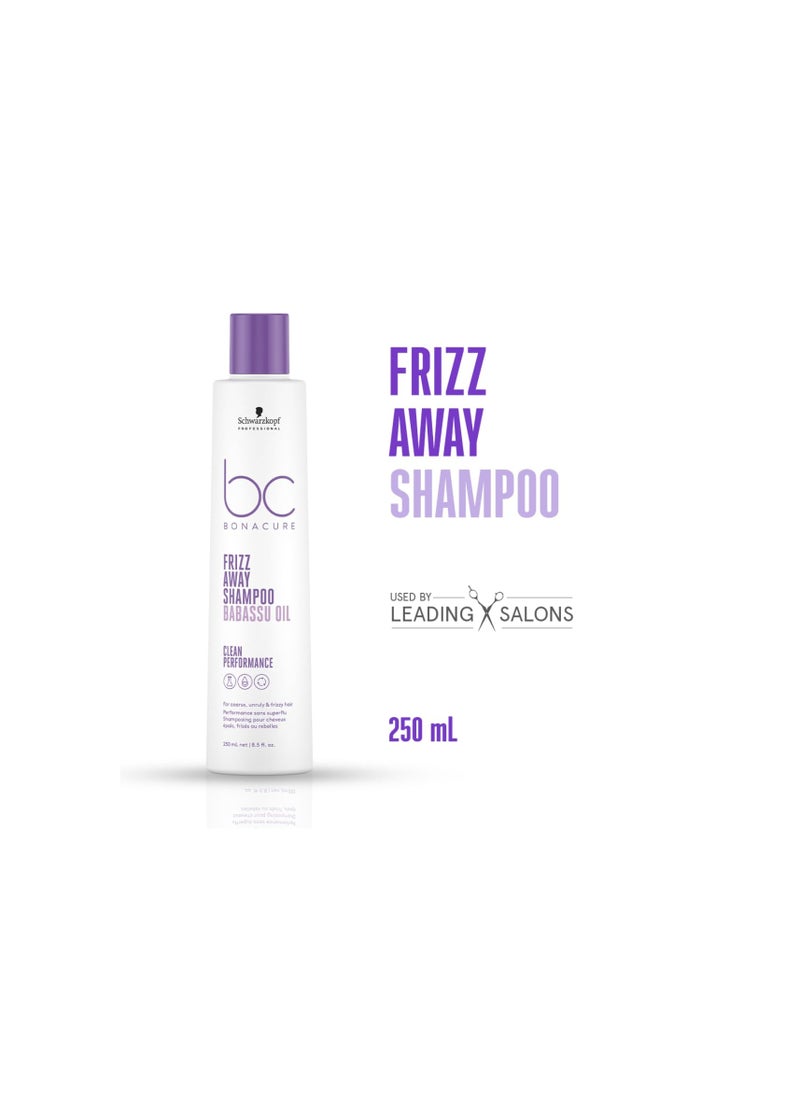 Schwarzkopf Professional Bonacure Frizz Away Shampoo with Babassu Oil | 250 ml