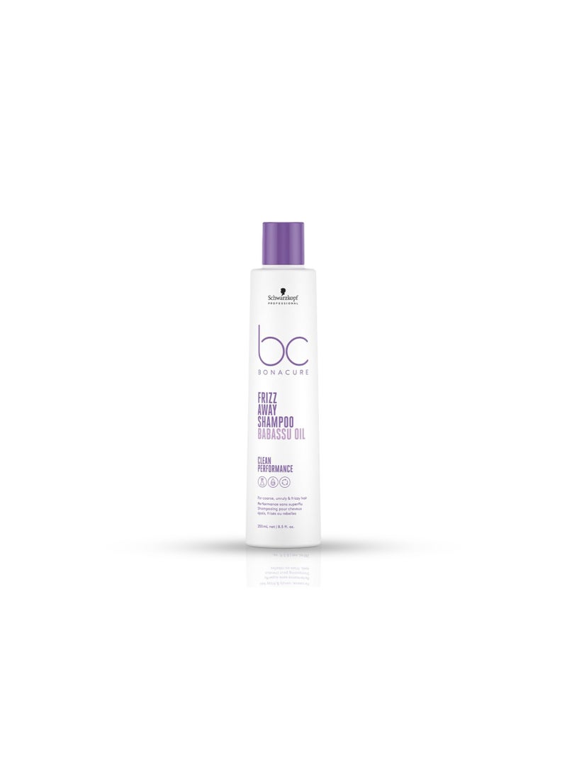 Schwarzkopf Professional Bonacure Frizz Away Shampoo with Babassu Oil | 250 ml