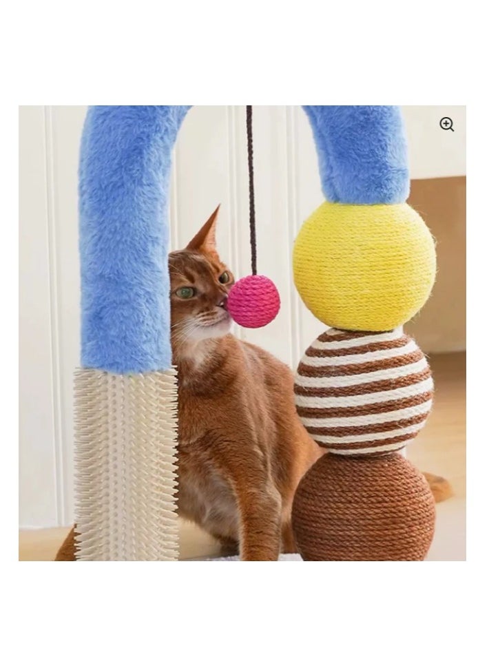 Vertical Sisal, Cat Scratching Ball Copper & Aluminum Creative Toy for Cats, Easter Handgrip Design, Multi Color, Size, 69cm x 31cm x 42cm