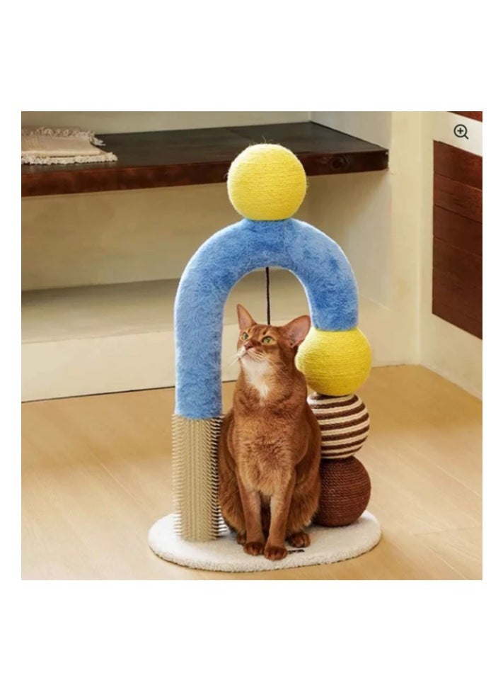 Vertical Sisal, Cat Scratching Ball Copper & Aluminum Creative Toy for Cats, Easter Handgrip Design, Multi Color, Size, 69cm x 31cm x 42cm