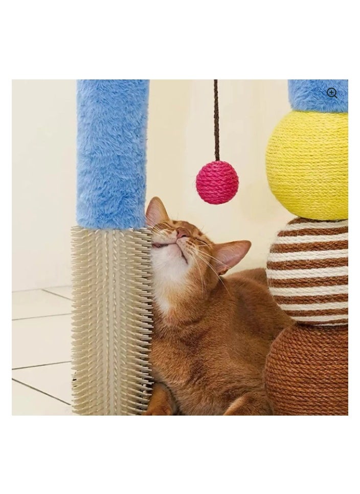 Vertical Sisal, Cat Scratching Ball Copper & Aluminum Creative Toy for Cats, Easter Handgrip Design, Multi Color, Size, 69cm x 31cm x 42cm