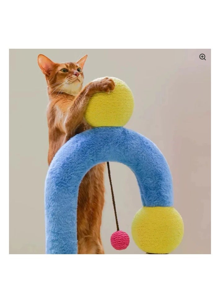 Vertical Sisal, Cat Scratching Ball Copper & Aluminum Creative Toy for Cats, Easter Handgrip Design, Multi Color, Size, 69cm x 31cm x 42cm