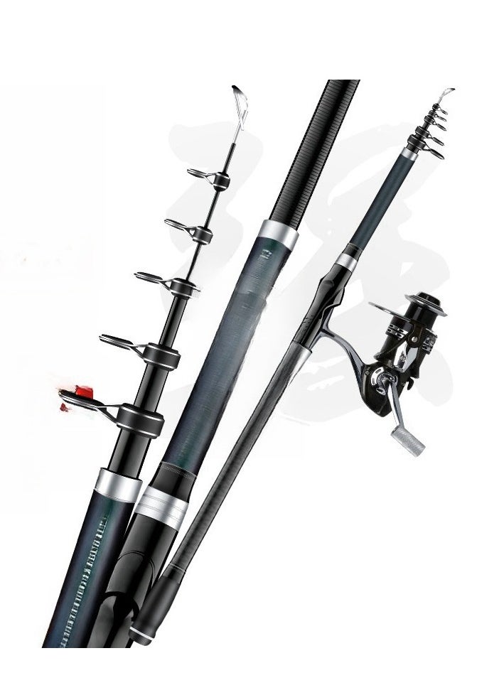 Rock Fishing Rod, Long Throw Sea Fishing Rod, Ultra Light And Ultra Hard Carbon Sea Fishing Rod, Boat Fishing Rod, Large Guide Ring, Sliding Float, Deep-Sea Boat Fishing Rod