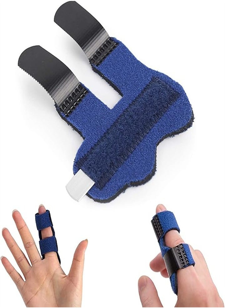 Finger support splint, adjustable finger support, for finger fracture, finger protection, arthritis pain, sports injury, pain relief (2PC)