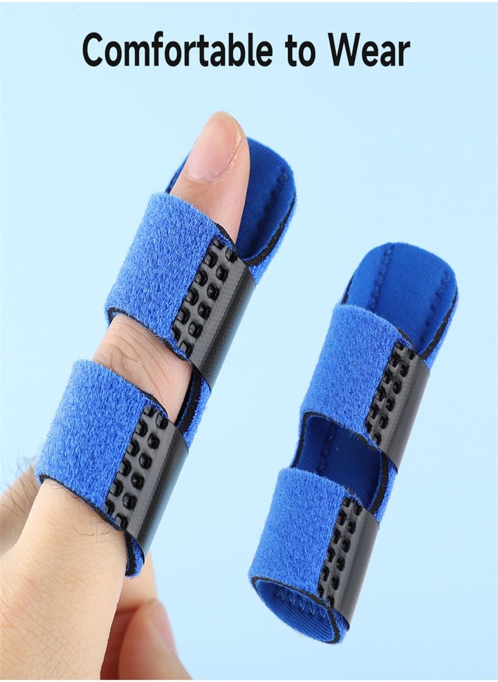 Finger support splint, adjustable finger support, for finger fracture, finger protection, arthritis pain, sports injury, pain relief (2PC)