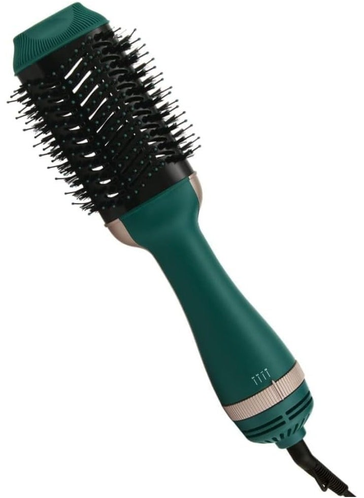 RE-2513 1200W Hot Air Styler Hair Styler One-Step Volumizer Hair Dryer Brush - Green.