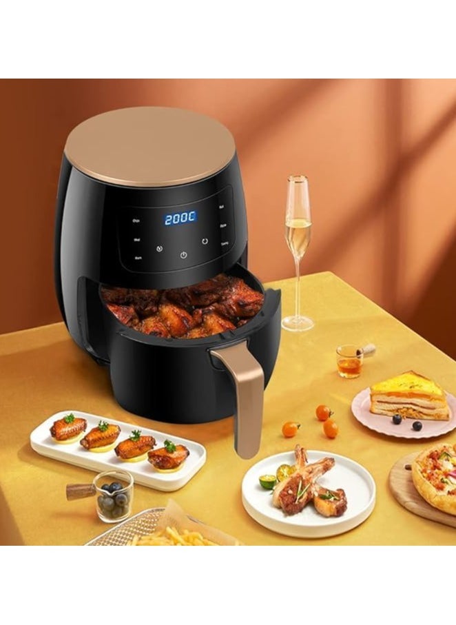 Air Fryer Black 6L Multifunctional Digital Touch Air Fryer,Air Fryer Black (2400, Watts)