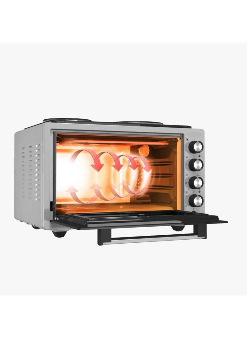 Two-in-one electric oven 65 liter electric rotisserie oven small household appliance oven