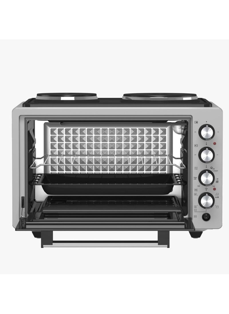 Two-in-one electric oven 65 liter electric rotisserie oven small household appliance oven