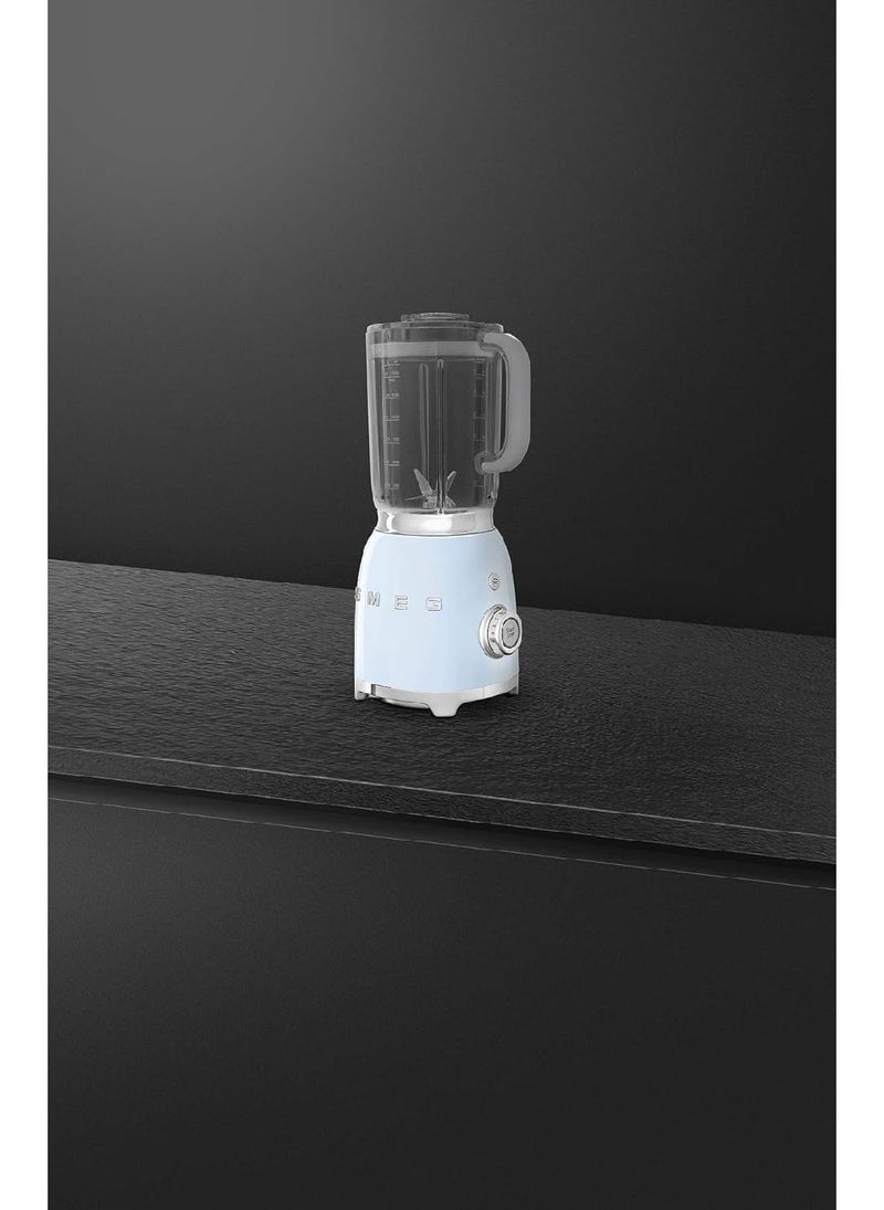 Smeg BLF01PGUK Retro 50's Style Jug Blender with Stainless Steel Blades, 4 Speed Settings and 3 Pre-set Programs, 1.5 Litre, 800 W, Pastel Green