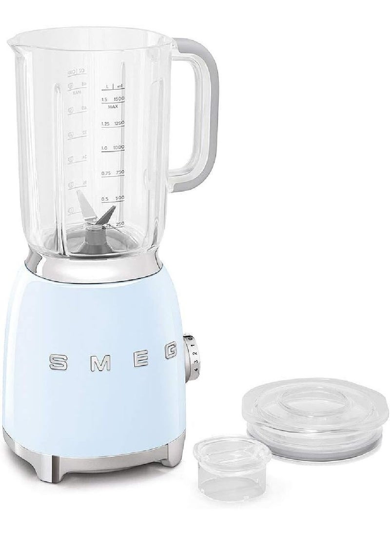 Smeg BLF01PGUK Retro 50's Style Jug Blender with Stainless Steel Blades, 4 Speed Settings and 3 Pre-set Programs, 1.5 Litre, 800 W, Pastel Green