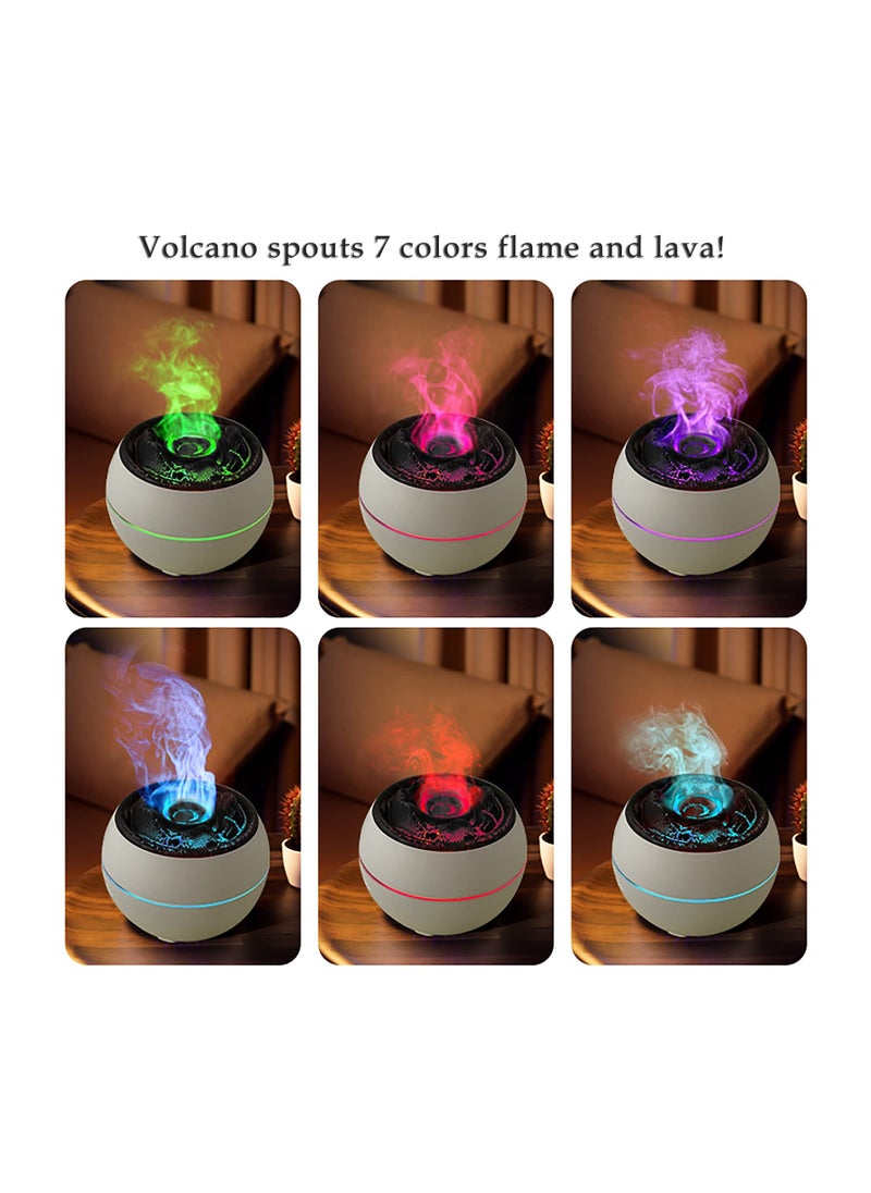 Ultrasonic Aromatherapy Diffuser with Auto-Off for Large Room, 360ml Essential Oil Humidifier Ultrasonic Humidifier  Run 24 Hours Volcano-Like 7 Colors LED Night Light for Bedroom Relaxation