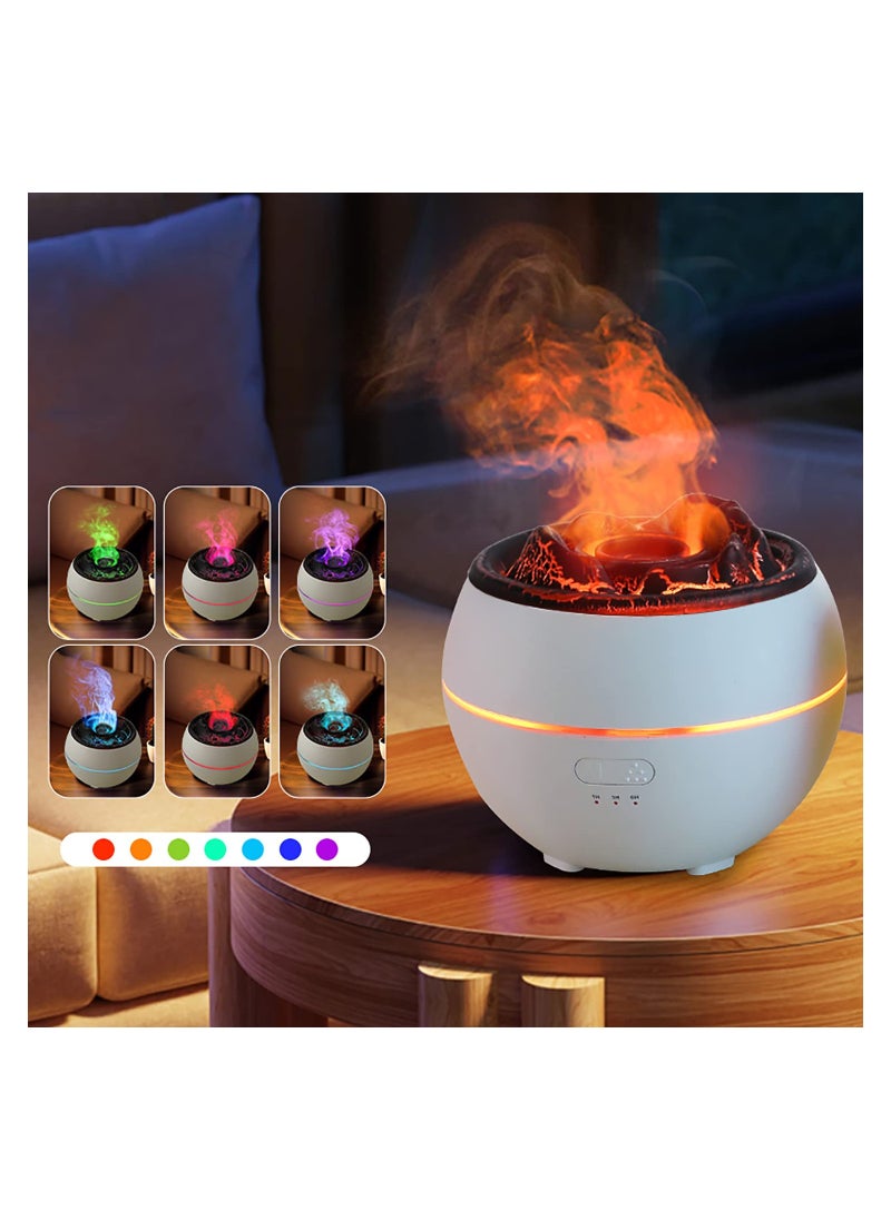Ultrasonic Aromatherapy Diffuser with Auto-Off for Large Room, 360ml Essential Oil Humidifier Ultrasonic Humidifier  Run 24 Hours Volcano-Like 7 Colors LED Night Light for Bedroom Relaxation