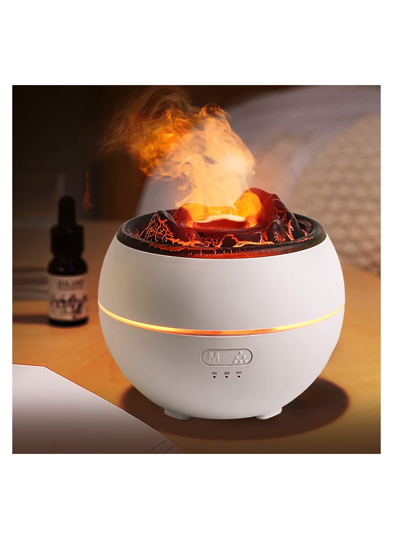 Ultrasonic Aromatherapy Diffuser with Auto-Off for Large Room, 360ml Essential Oil Humidifier Ultrasonic Humidifier  Run 24 Hours Volcano-Like 7 Colors LED Night Light for Bedroom Relaxation