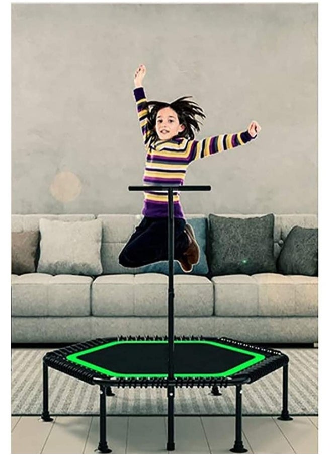 Professional Fitness Trampoline with Adjustable Handle for Outdoor and Indoor Use, Suitable for Adult Fitness Weight Capacity150kg