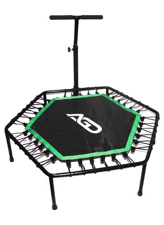 Professional Fitness Trampoline with Adjustable Handle for Outdoor and Indoor Use, Suitable for Adult Fitness Weight Capacity150kg