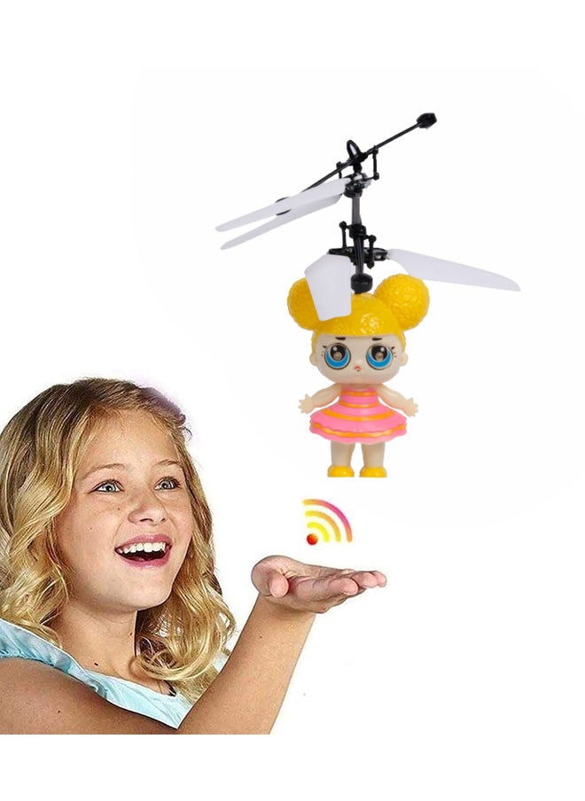 Set of 2 Hand-Controlled Flying Fairy Dolls Magical Flying Toy for Girls Interactive & Fun Hovering Dolls